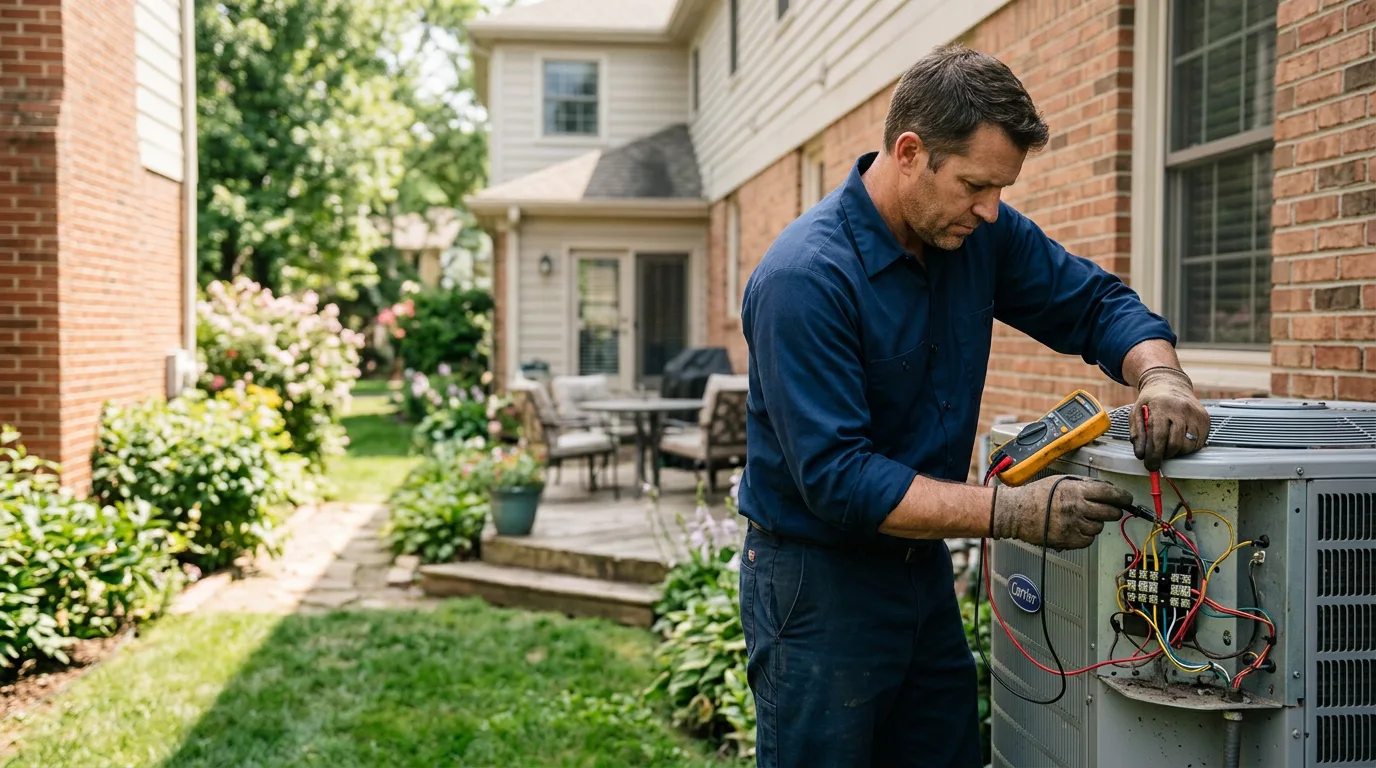 HVAC technician working near Fremont, NH